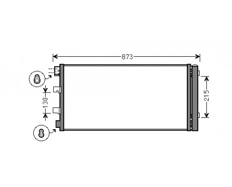 Condenseur, climatisation 43005475 International Radiators