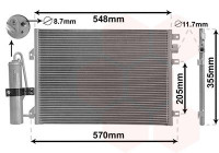 Condenseur, climatisation 43015275 International Radiators