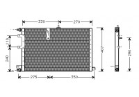 Condenseur, climatisation 47005033 International Radiators