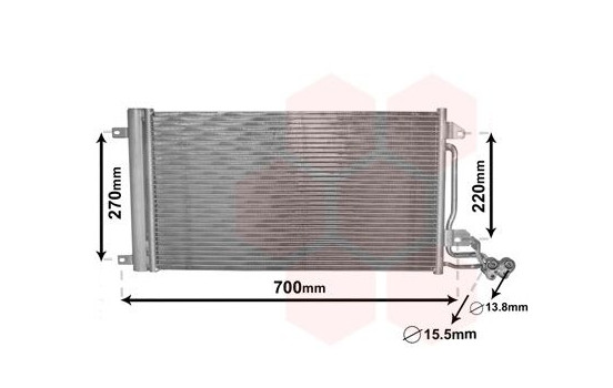 Condenseur, climatisation 49005038 International Radiators