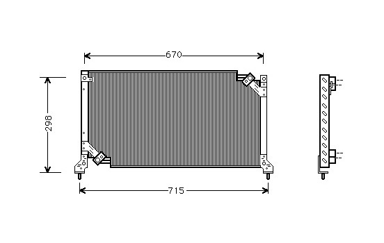 Condenseur, climatisation 51005026 International Radiators