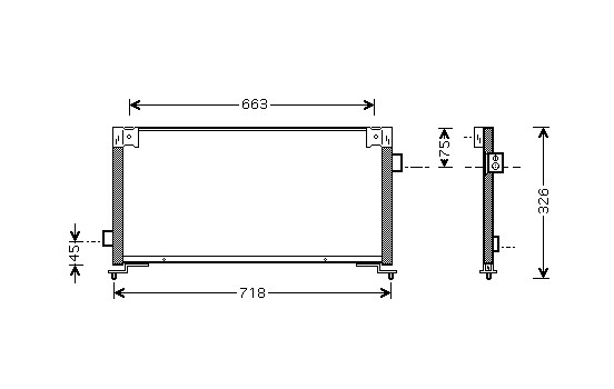 Condenseur, climatisation 51005044 International Radiators