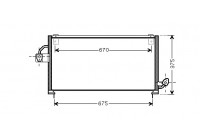 Condenseur, climatisation 51005063 International Radiators