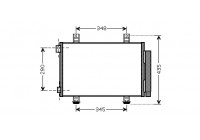 Condenseur, climatisation 52005116 International Radiators