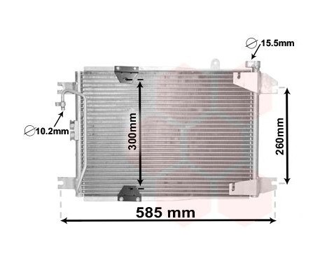 Condenseur, climatisation 52005132 International Radiators