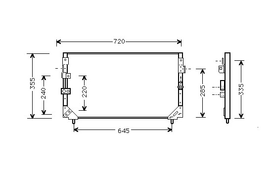Condenseur, climatisation 53005225 International Radiators