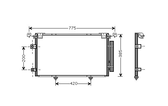 Condenseur, climatisation 53005319 International Radiators