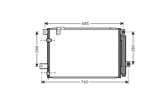 Condenseur, climatisation 53005409 International Radiators