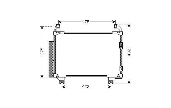 Condenseur, climatisation 53005413 International Radiators