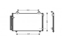 Condenseur, climatisation 53005431 International Radiators