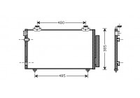Condenseur, climatisation 53005481 International Radiators