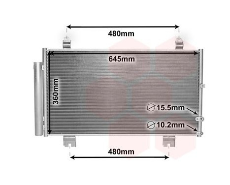 Condenseur, climatisation 53005653 International Radiators