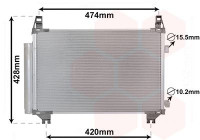 Condenseur, climatisation 53005665 International Radiators