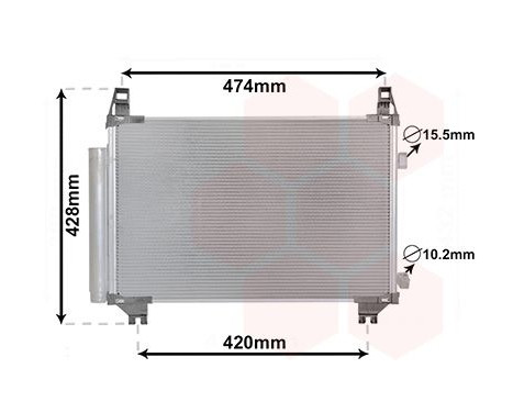 Condenseur, climatisation 53005665 International Radiators