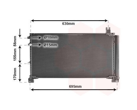 Condenseur, climatisation 53015706 International Radiators