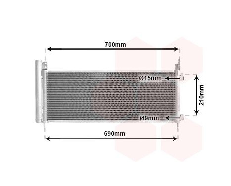 Condenseur, climatisation 53015708 International Radiators