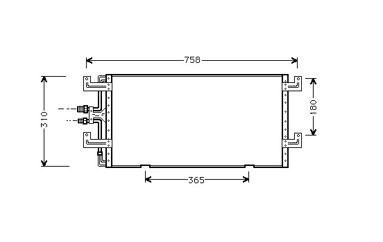 Condenseur, climatisation 58005145 International Radiators