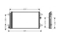 Condenseur, climatisation 58005183 International Radiators