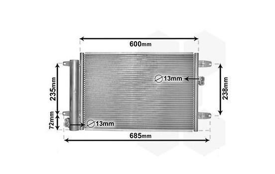 Condenseur, climatisation 58005183 International Radiators, Image 2