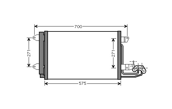 Condenseur, climatisation 58005269 International Radiators