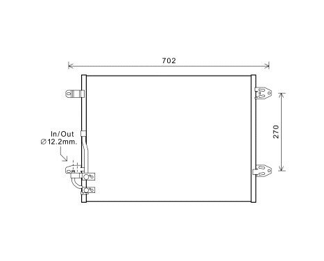 Condenseur, climatisation 58005323 International Radiators