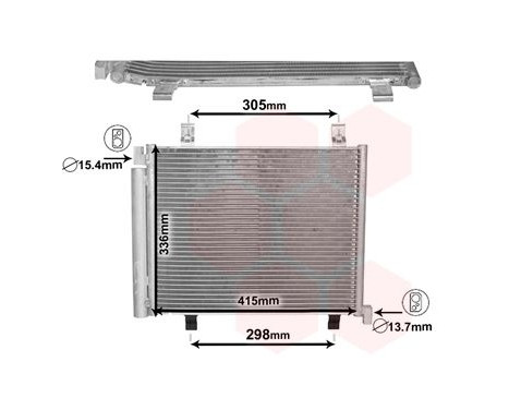 Condenseur, climatisation 58005327 International Radiators