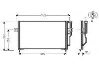 Condenseur, climatisation 59005086 International Radiators