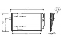 Condenseur, climatisation 59005094 International Radiators