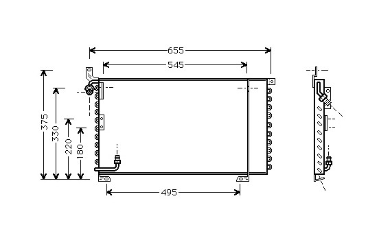 Condenseur, climatisation 74005025 International Radiators