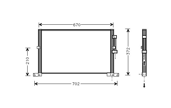Condenseur, climatisation 77005032 International Radiators