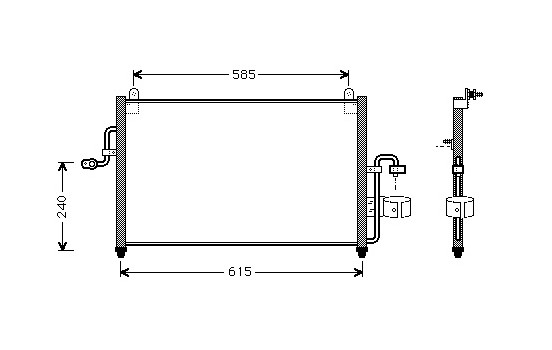 Condenseur, climatisation 81005011 International Radiators