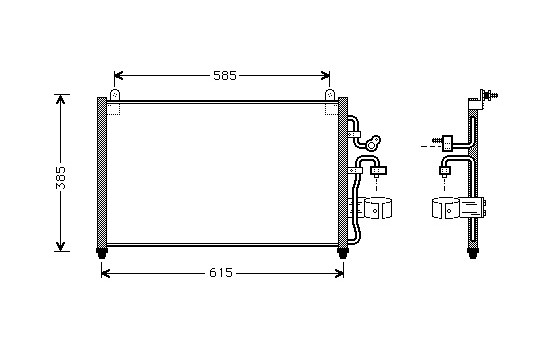 Condenseur, climatisation 81005013 International Radiators
