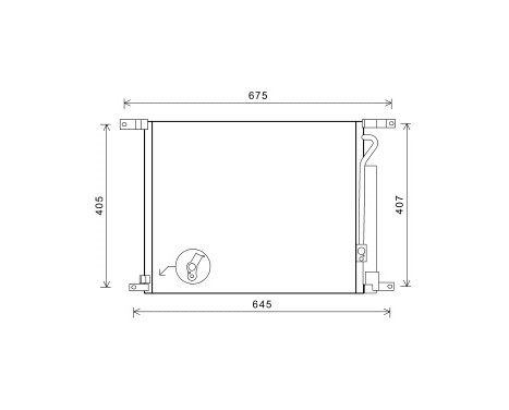 Condenseur, climatisation 81005139 International Radiators