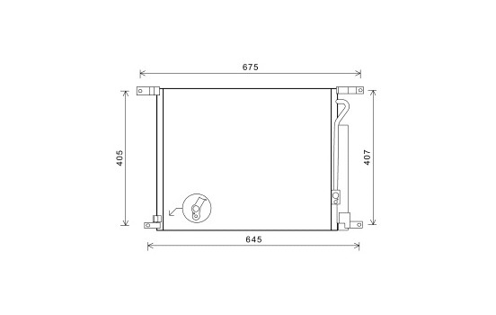 Condenseur, climatisation 81005139 International Radiators