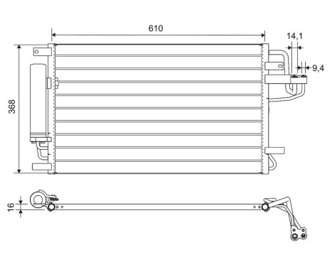 Condenseur, climatisation 812716 Valeo