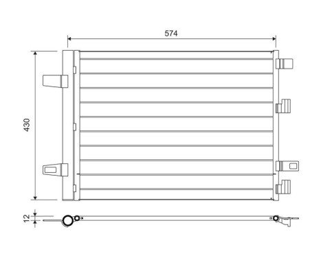 Condenseur, climatisation 812883 Valeo