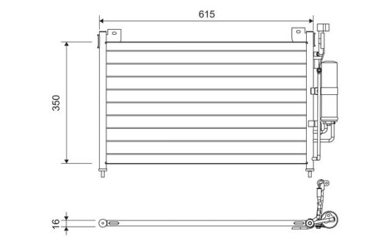 Condenseur, climatisation 814038 Valeo, Image 3