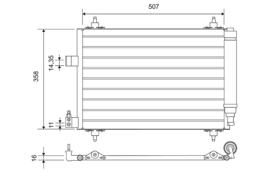 Condenseur, climatisation 814090 Valeo, Image 3