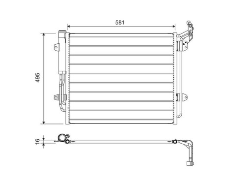 Condenseur, climatisation 814157 Valeo