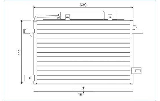 Condenseur, climatisation 814249 Valeo, Image 3