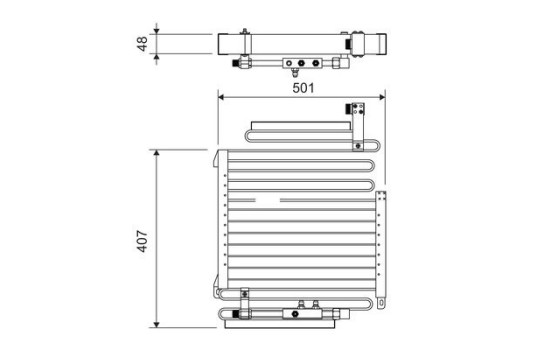 Condenseur, climatisation 814288 Valeo, Image 2