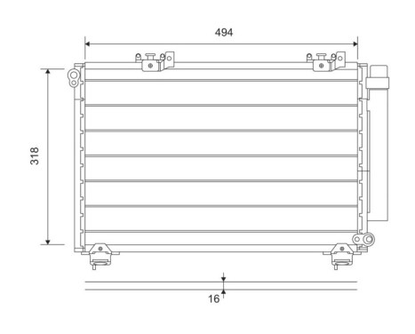 Condenseur, climatisation 814309 Valeo