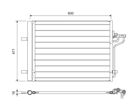 Condenseur, climatisation 814390 Valeo