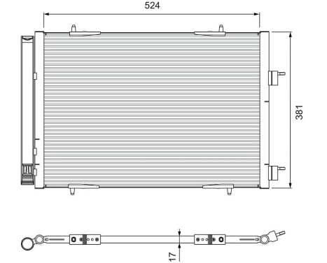 Condenseur, climatisation 814406 Valeo