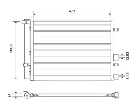 Condenseur, climatisation 814435 Valeo