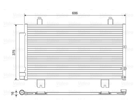 Condenseur, climatisation 814451 Valeo