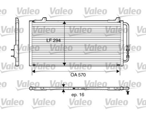 Condenseur, climatisation 816921 Valeo