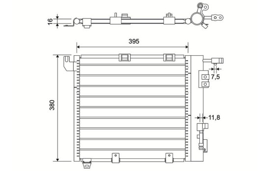 Condenseur, climatisation 817506 Valeo, Image 3