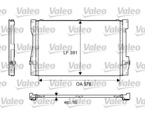 Condenseur, climatisation 817675 Valeo