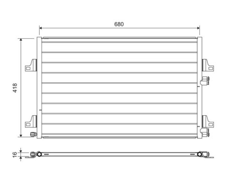 Condenseur, climatisation 817731 Valeo